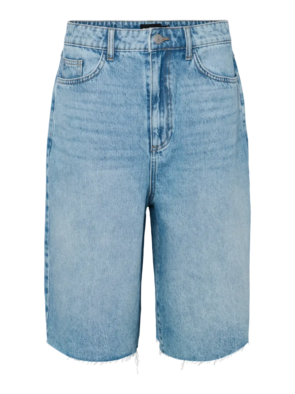 Pieces PCTASHA MW BAGGY DENIM SHORTS Light Blue Denim 17157255