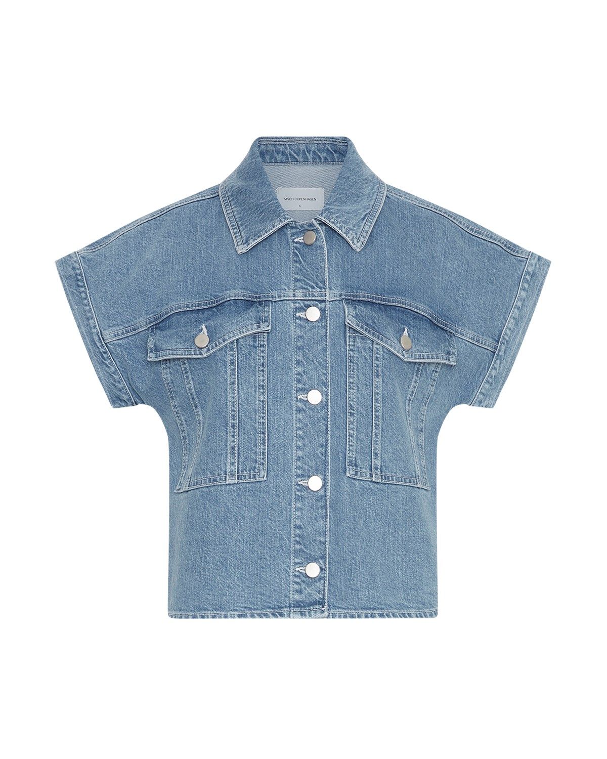 MSCH Copenhagen MSCHElida Ada SS Denim Shirt light blue wash 19026