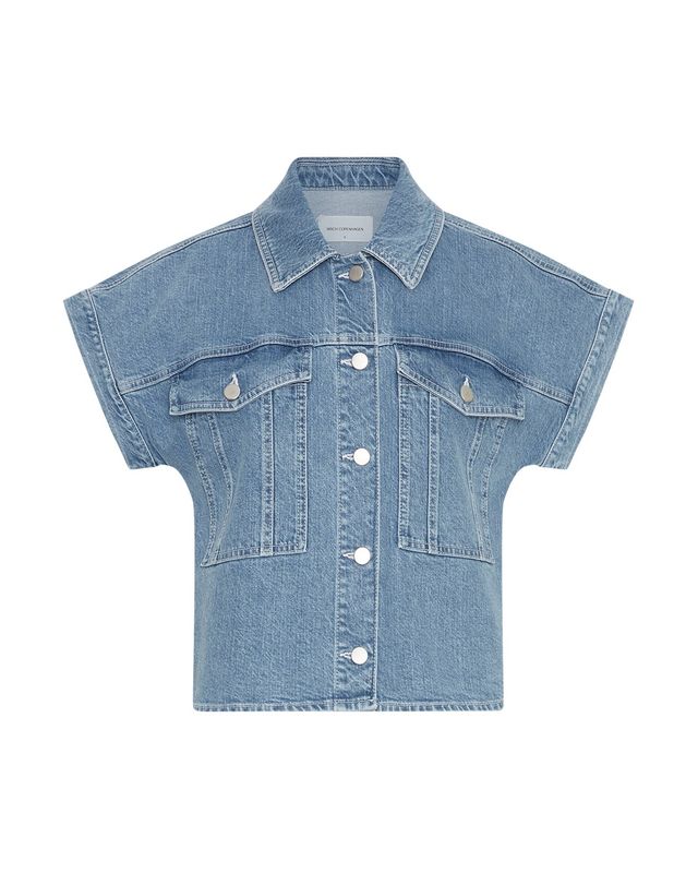 MSCH Copenhagen MSCHElida Ada SS Denim Shirt light blue wash 19026