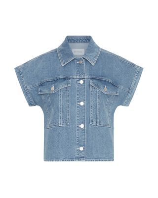 MSCH Copenhagen MSCHElida Ada SS Denim Shirt light blue wash 19026