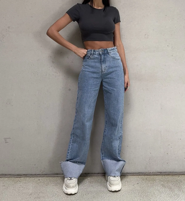 Nameless omslag jeans LIGHT DENIM RD9029