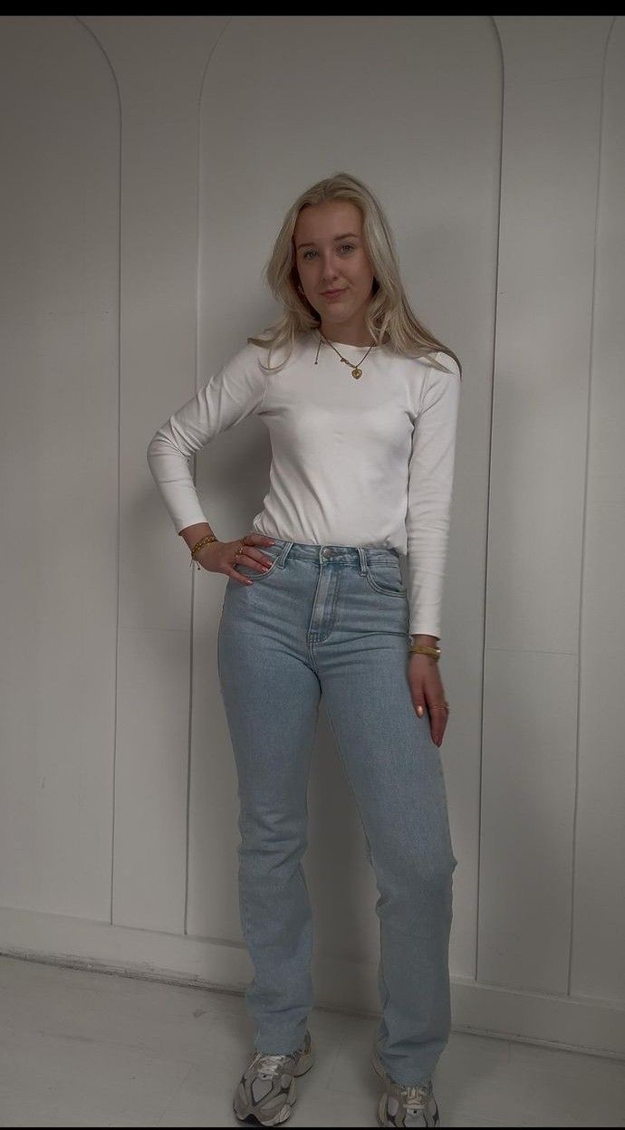 Nameless extra tall straight jeans Light Blue RD2998
