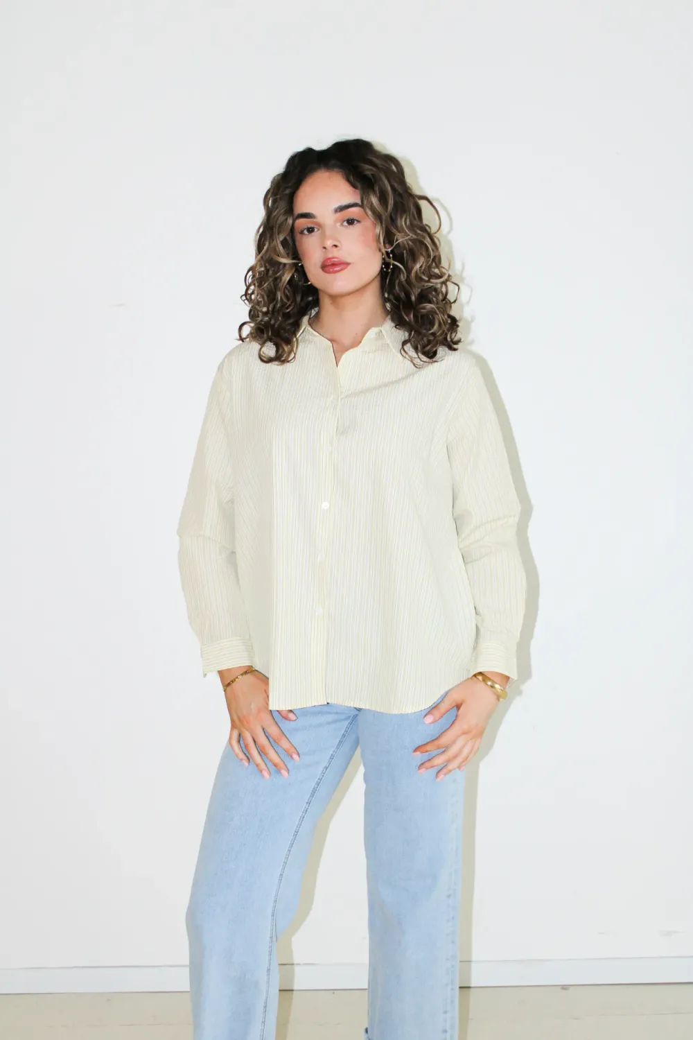 Nameless jeans met omslag Light Blue RD2906
