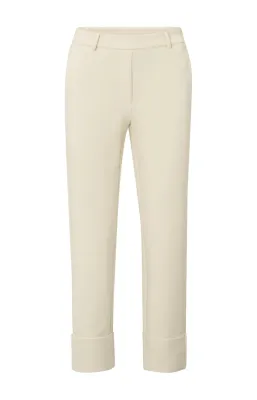 YaYa Jersey tailored trousers SUMMER SAND 01-309187-504