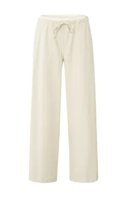 YaYa Woven wide leg trousers with e SUMMER SAND 01-301185-504