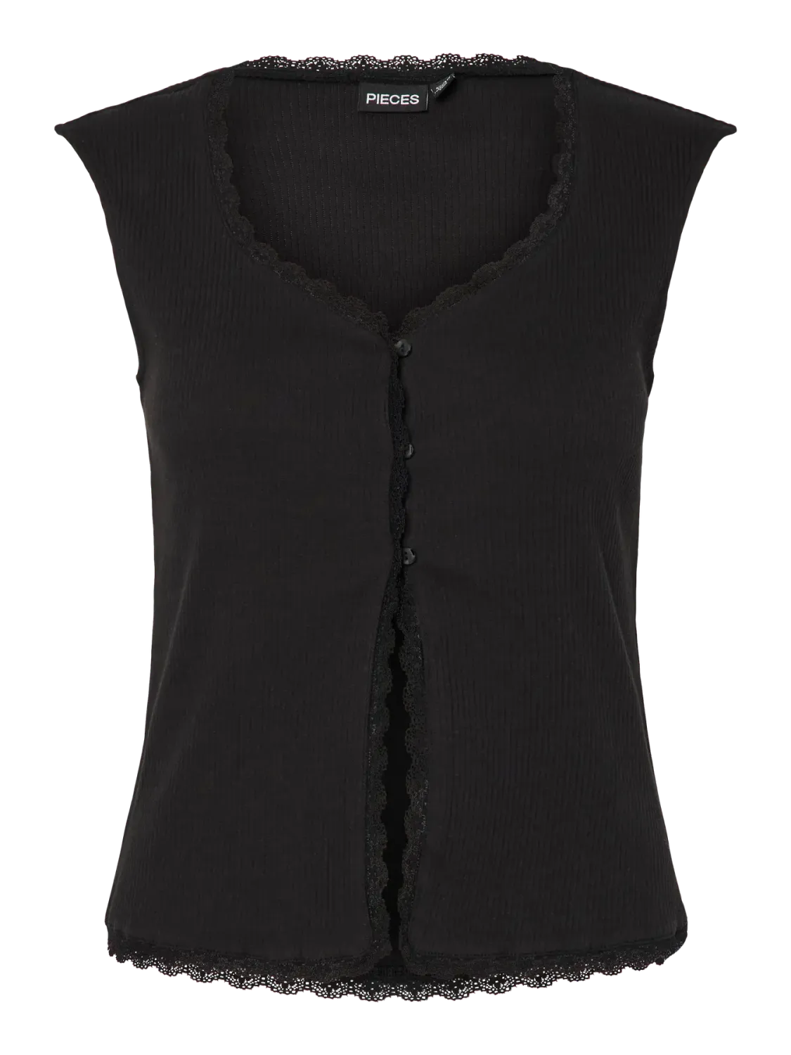Pieces PCTIRADE SL VEST BC Black 17157483