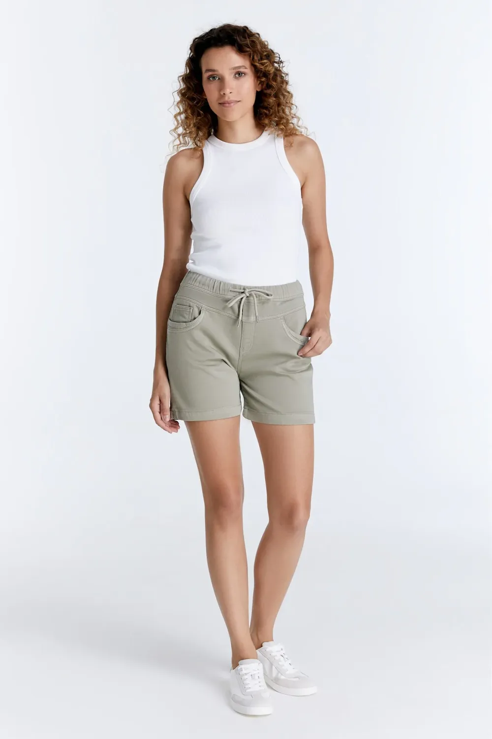 Cup Of Joe Denim jogger short Sage Alice
