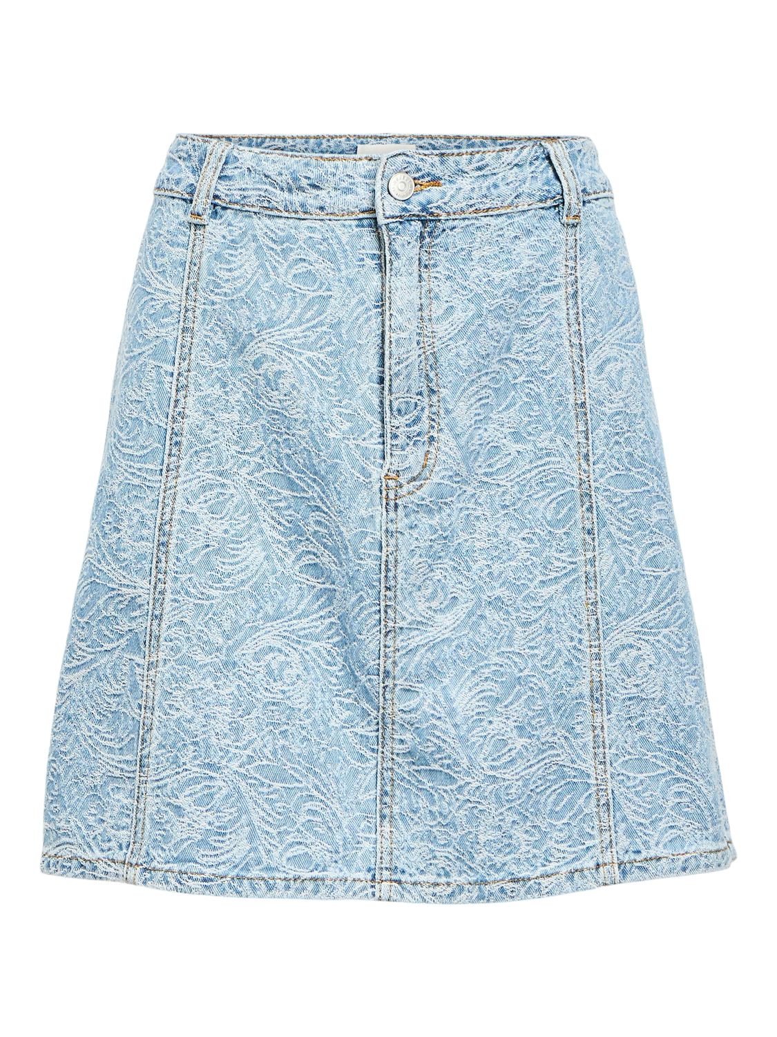 Object OBJMIRWA RE MW SHORT DNM SKIRT 138 Light Blue Denim/Pattern 23046422