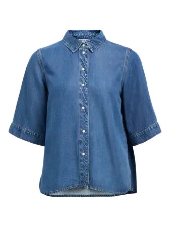 Object OBJFRAME 2/4 RE DENIM TOP NOOS Rawhide 23046164