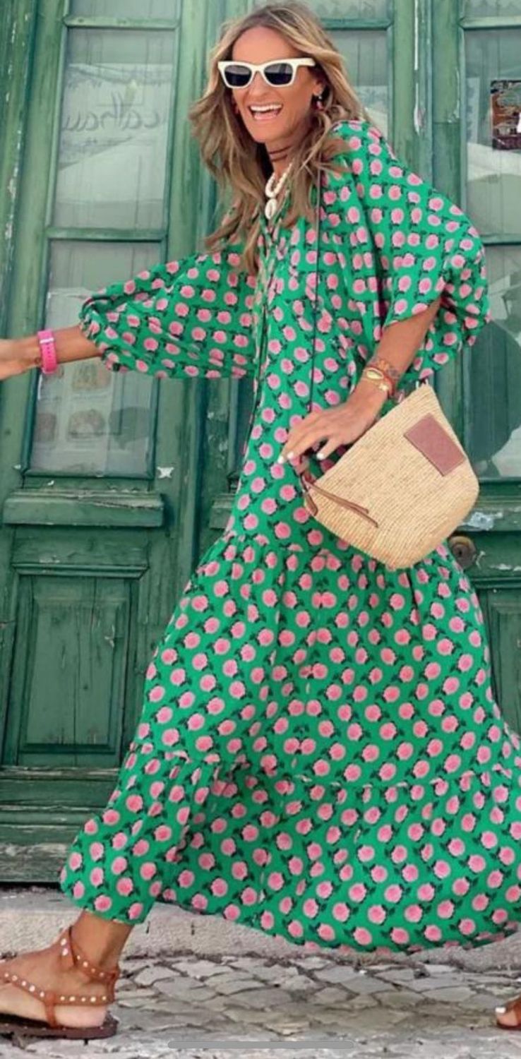 Typical Jill Manu Dress green 10841