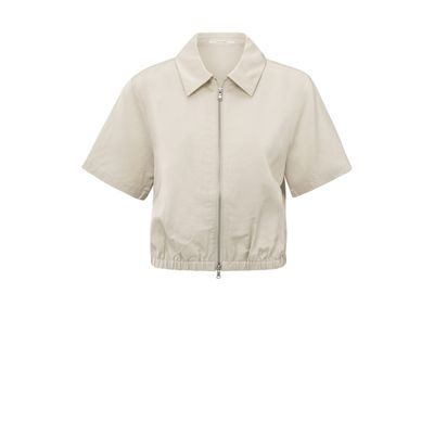 YaYa Satin shortsleeve jacket SUMMER SAND 02-001050-505