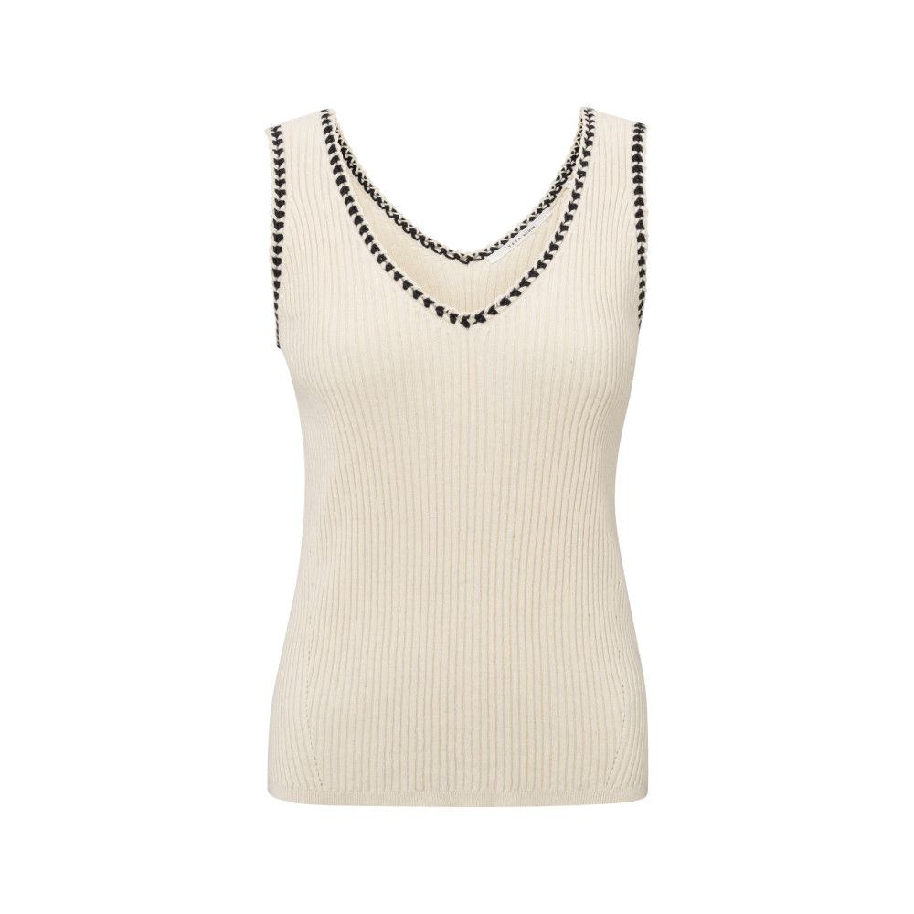 YaYa Rib tanktop with fun detail at SUMMER SAND 01-000473-505