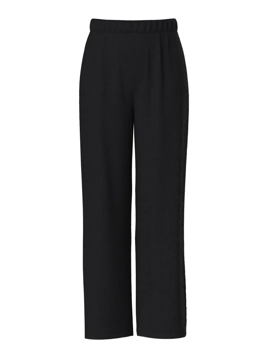 Pieces PCFLORA HW WIDE PANTS JRS BC Black/Leo 17155400