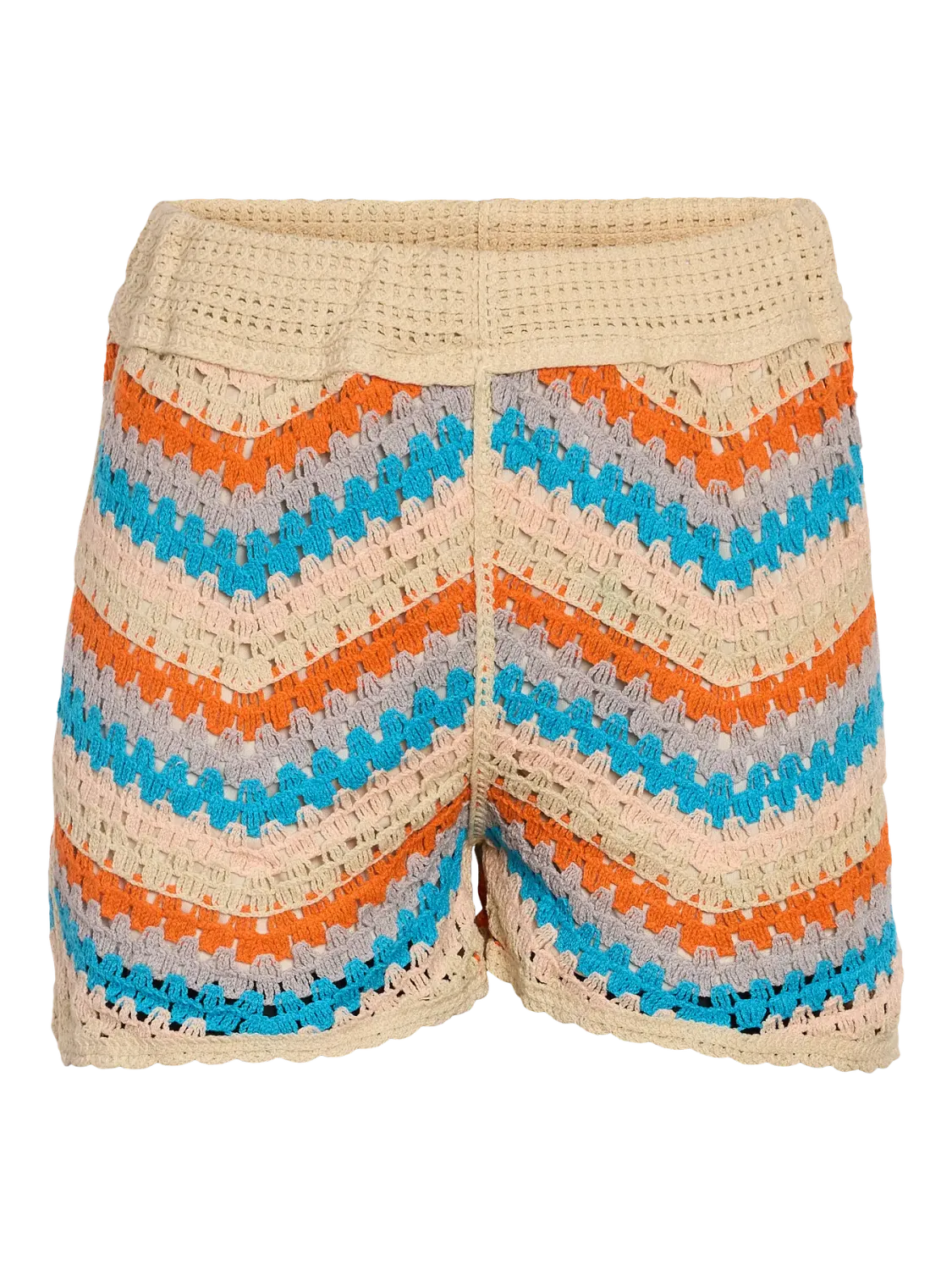 Noisy May NMKIRA NW KNIT SHORTS Tangerine/MULTICOLOU 27034021