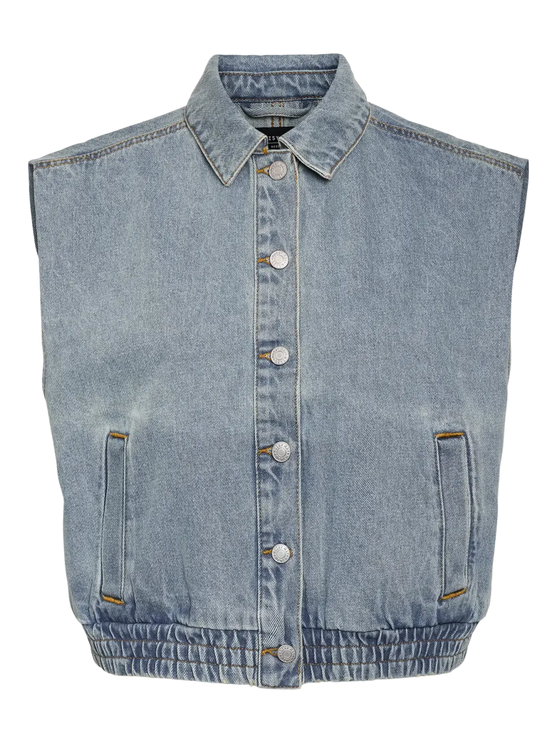 Noisy May NMELSIE S/L BOMBER DENIM VEST VI583: Light Blue Denim 27034307