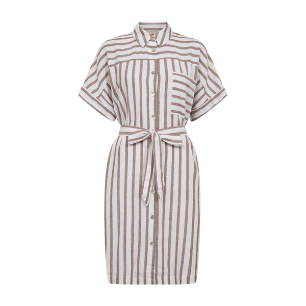 Freequent FQLAVISCO-SHIRTDRESS Brilliant White w. Burro 205914