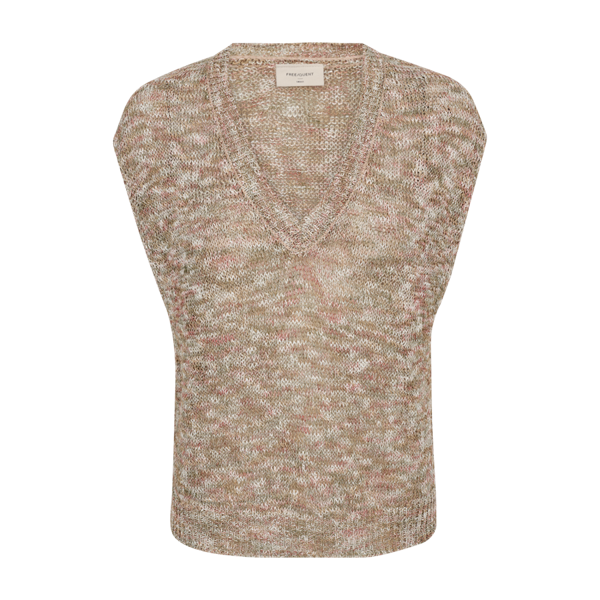 Freequent FQBALTER-WAISTCOAT Moonbeam w. Deep Lichen Green 206328