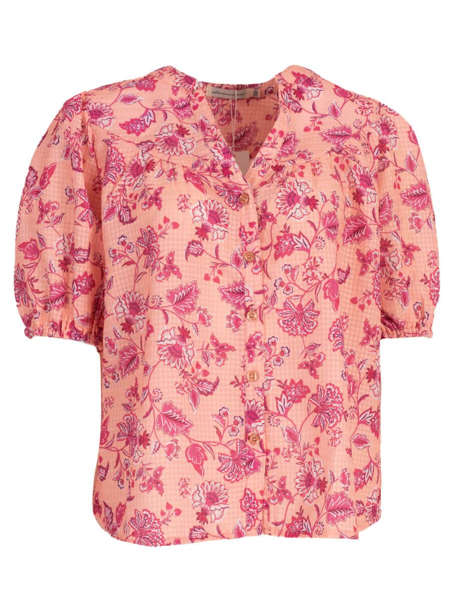 Azzurro Blouse Print Oranje A-93188