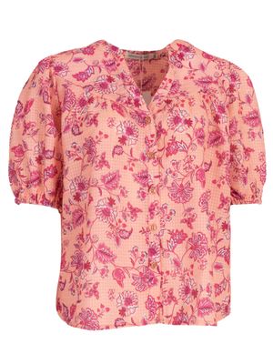 Azzurro Blouse Print Oranje A-93188