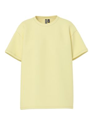 Pieces PCSKYLAR SS OVERSIZED TEE JRS NOOS Pale Banana 17146654