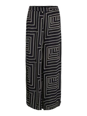 Vila VIFRELLI KLIO HW WIDE PANTS Black Beauty/Klio 14105415