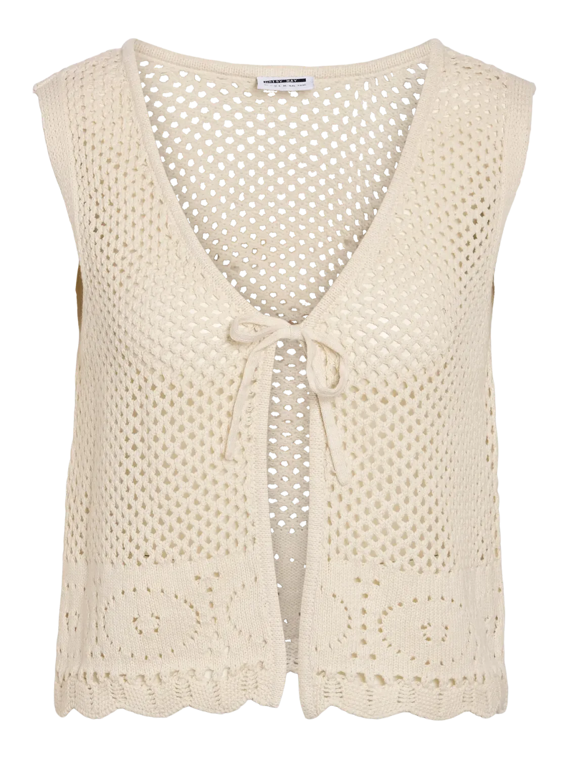 Noisy May NMCORA S/L V-NECK KNIT VEST Birch 27034414