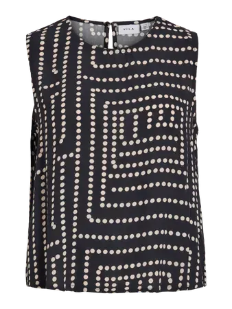 Vila VIFRELLI KLIO S/L SHORT TOP Black Beauty/Klio 14105413