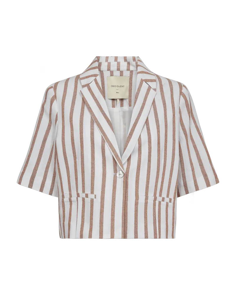 Freequent FQLAVISCO-BLOUSE Moonbeam w. Black 206781