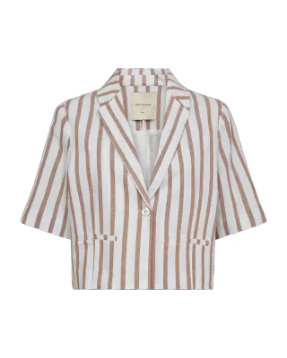 Freequent FQLAVISCO-BLOUSE Moonbeam w. Black 206781