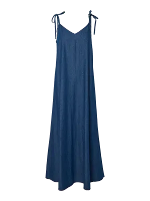 Pieces PCTENIM HW MAXI SKIRT WVN BC Medium Blue Denim 17157939
