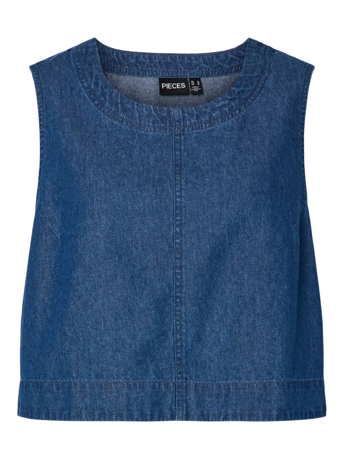 Pieces PCTENIM SL TOP WVN BC Medium Blue Denim 17157936