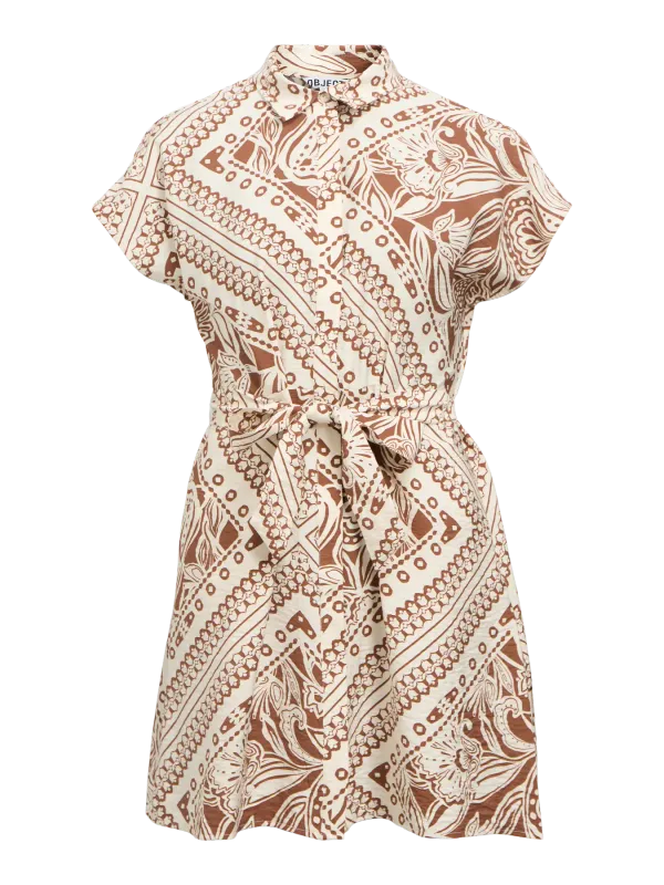 Object OBJLYDIA S/S RE SHORT DRESS E SS FA: Rawhide/Tofu 23047858