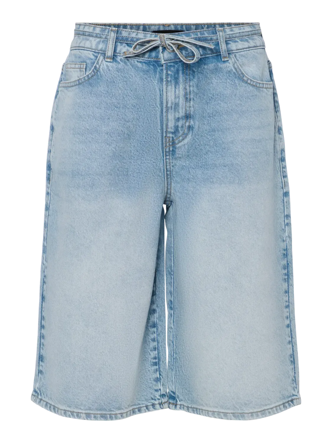 Pieces PCSELMA MW WIDE DENIM SHORTS Light Blue Denim 17158219