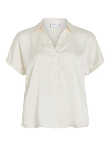 Vila VIENNA RAVENNA S/S TOP - NOOS Cloud Dancer 14107405