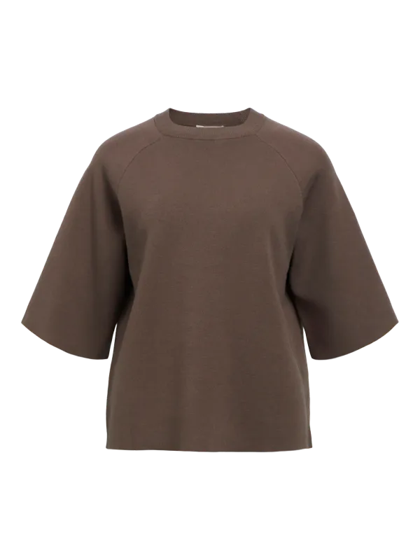 Object OBJREYNARD 2/4 KNIT PULLOVER NOOS Morel 23045103