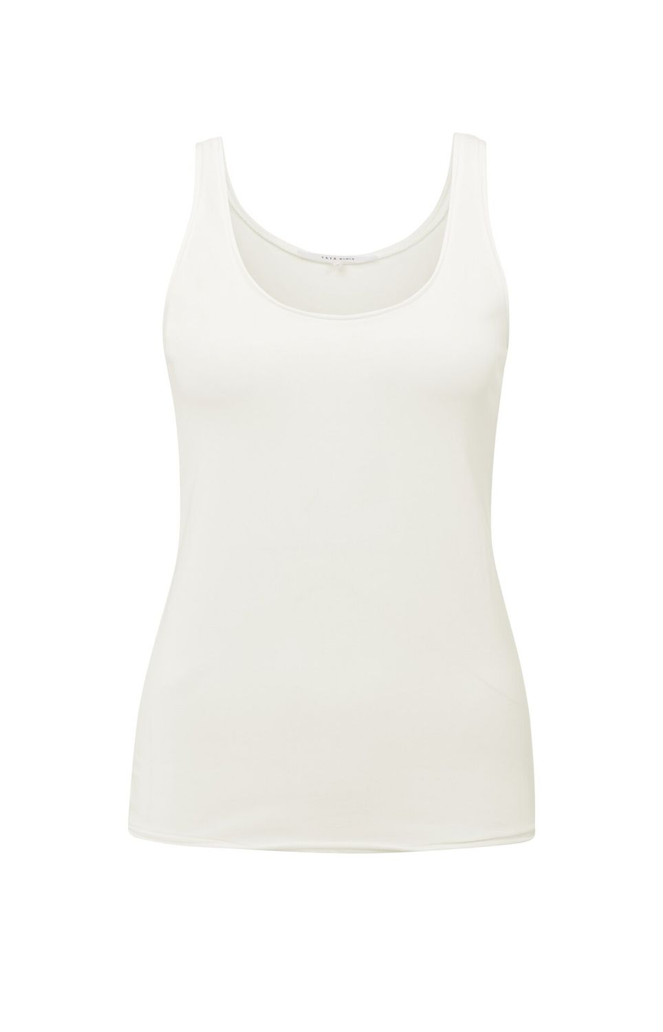 YaYa Singlet with low neckline OFF WHITE 01-729040-506
