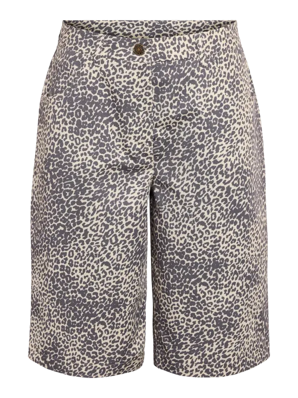 Noisy May NMJILL NW LONG AOP SHORTS Winter White/LEO 27035706