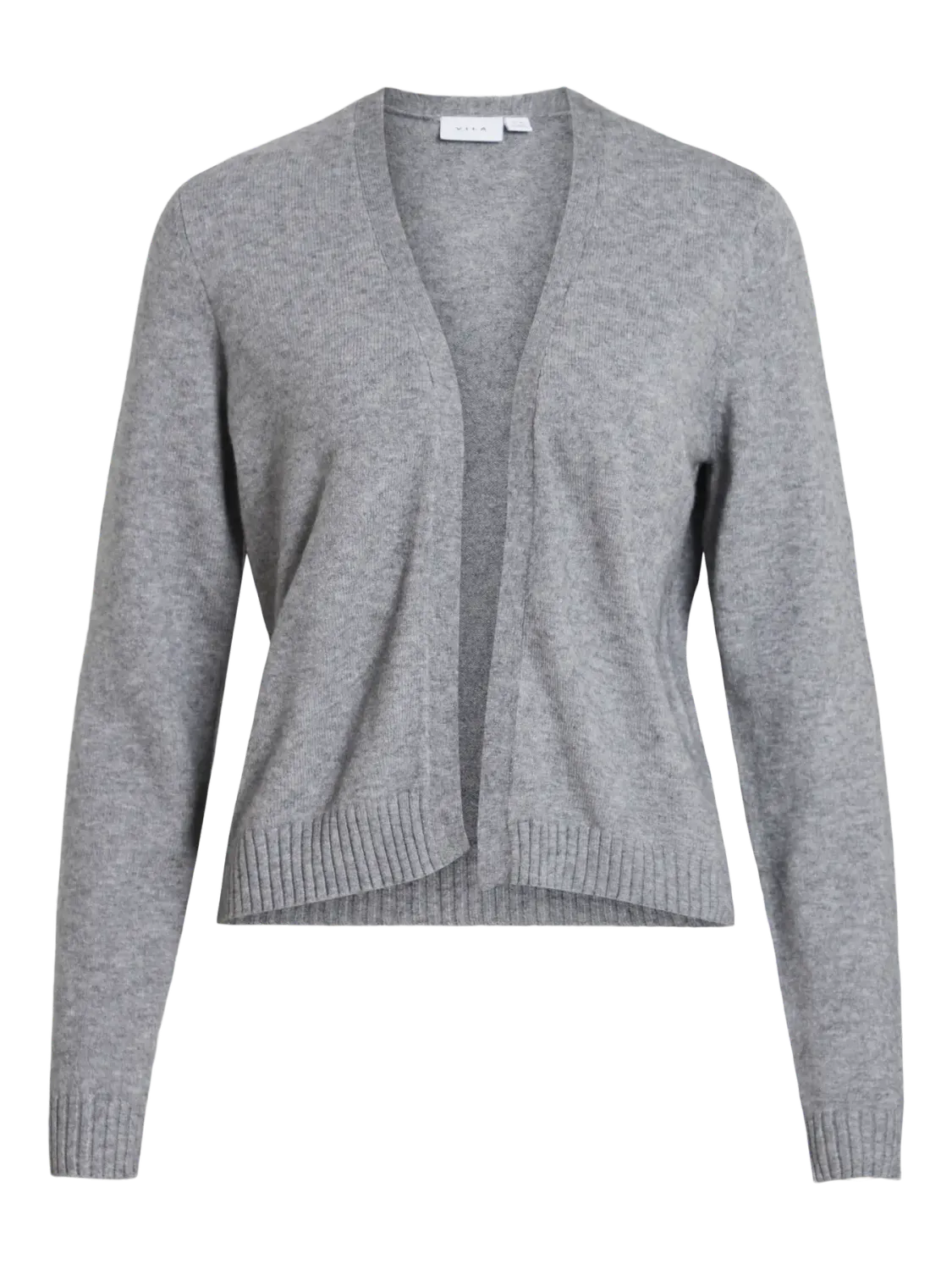 Vila VIRIL SHORT L/S KNIT CARDIGAN-NOOS Medium Grey Melange 14060800