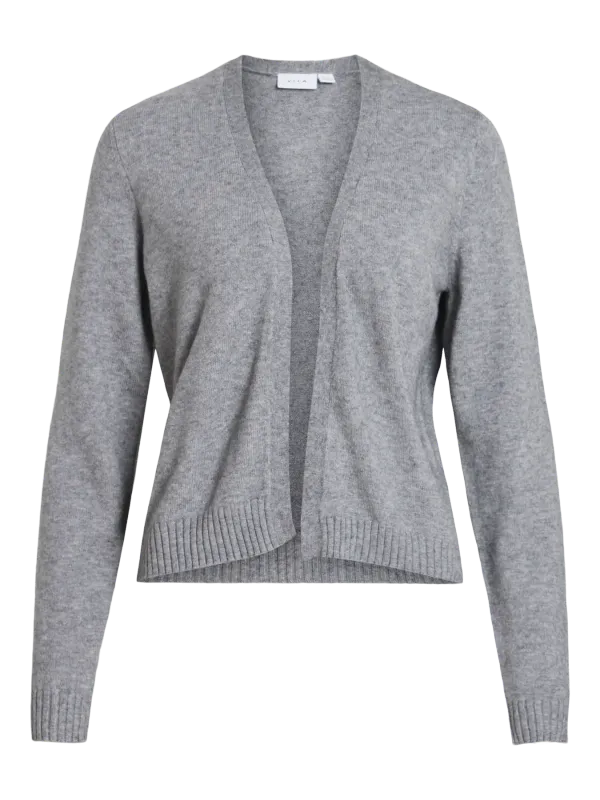 Vila VIRIL SHORT L/S KNIT CARDIGAN-NOOS Medium Grey Melange 14060800