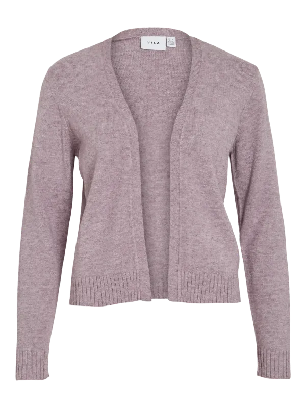 Vila VIRIL SHORT L/S KNIT CARDIGAN-NOOS Toadstool/LIGHT MELA 14060800