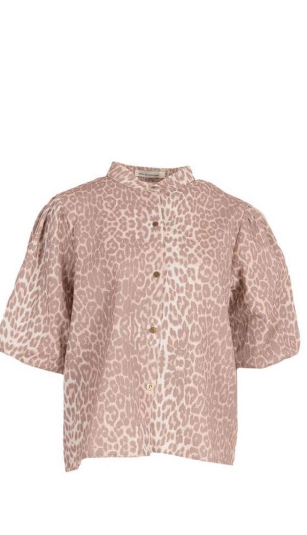 Azzurro blouse leopard BEIGE A-93187