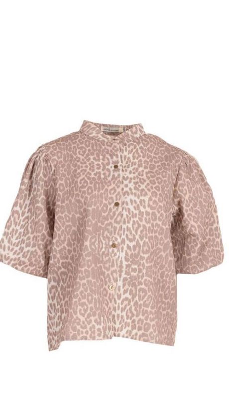 Azzurro blouse leopard BEIGE A-93187