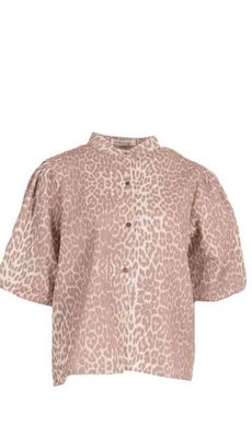Azzurro blouse leopard BEIGE A-93187