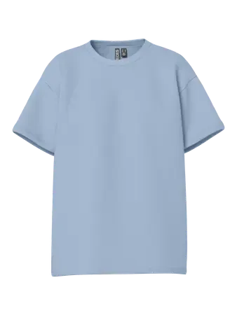 Pieces PCSKYLAR SS OVERSIZED TEE JRS NOOS Cashmere Blue 17146654