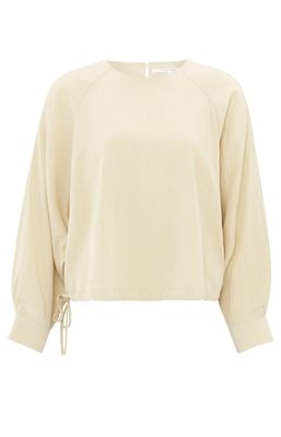 YaYa Lange mouwentop met trekkoord SOFT OFF WHITE 01-701267-503