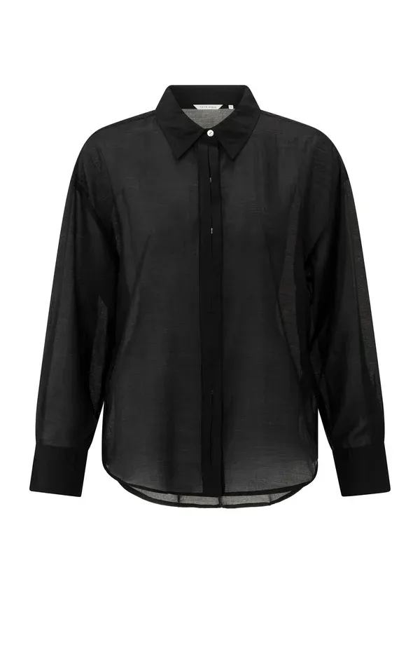 YaYa Blouse met biesdetail PHANTOM 01-201140-503