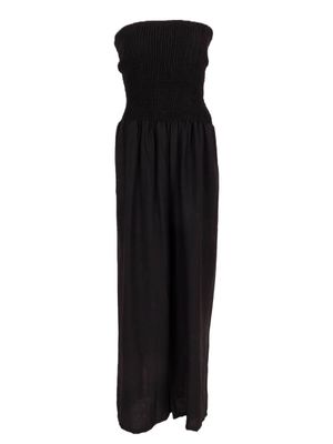 Azzurro jumpsuit strapless zwart A-7206