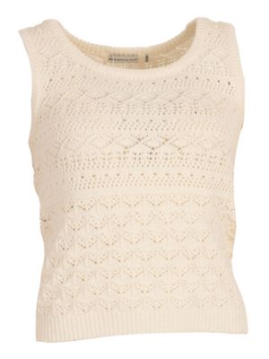 Azzurro gehaakte top offwhite A-8208