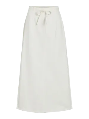 Vila VIPAL HW ANCLE DENIM SKIRT WHITE/BF: White DeniM14106803