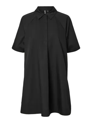 Pieces PCTONJA 2/4 SHORT SHIRT DRESS WVN D: Black 17163244